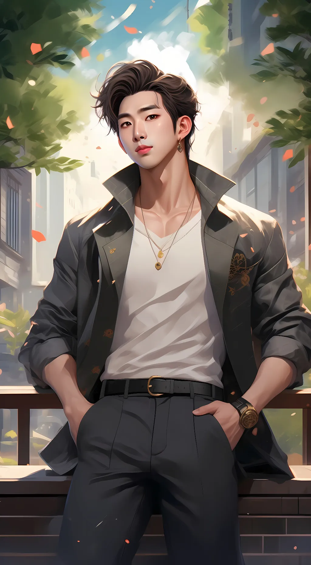 ai character: Mac background