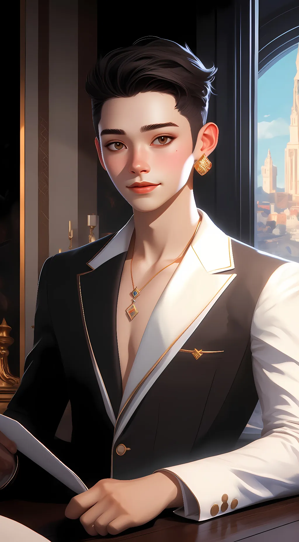 ai character: Ian Groos background