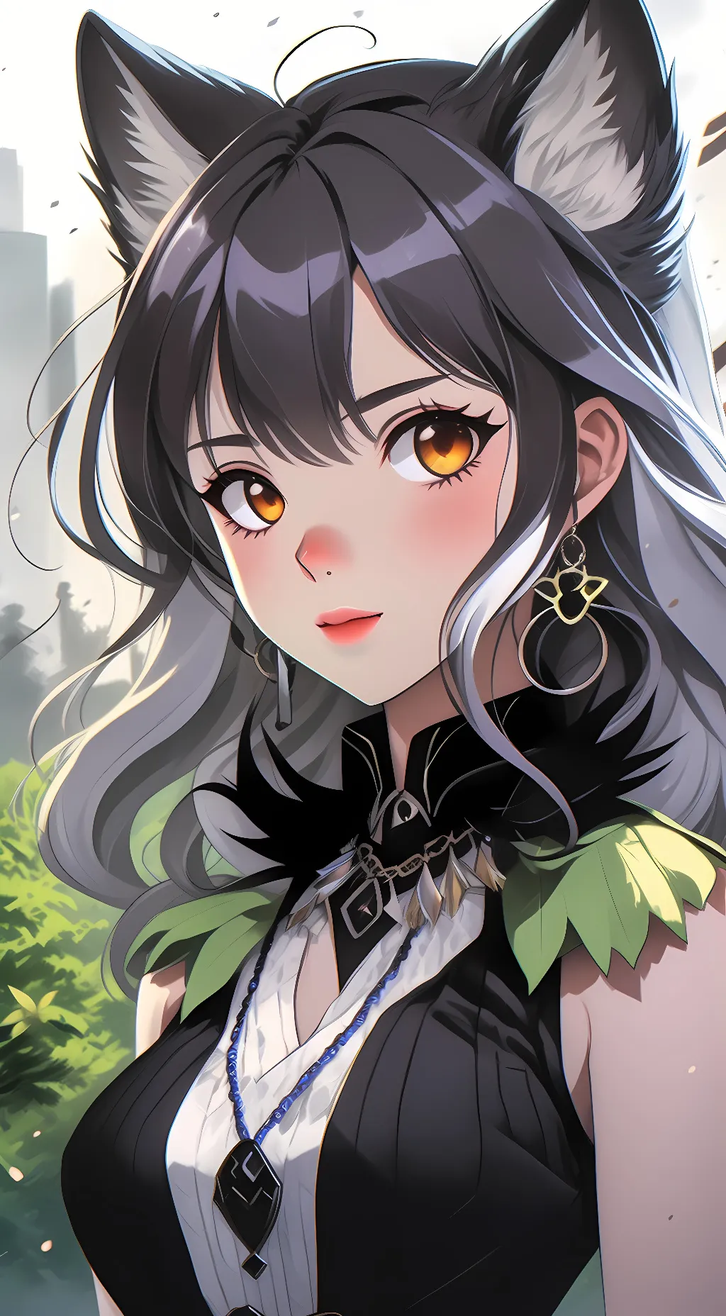 ai character: Lunar background
