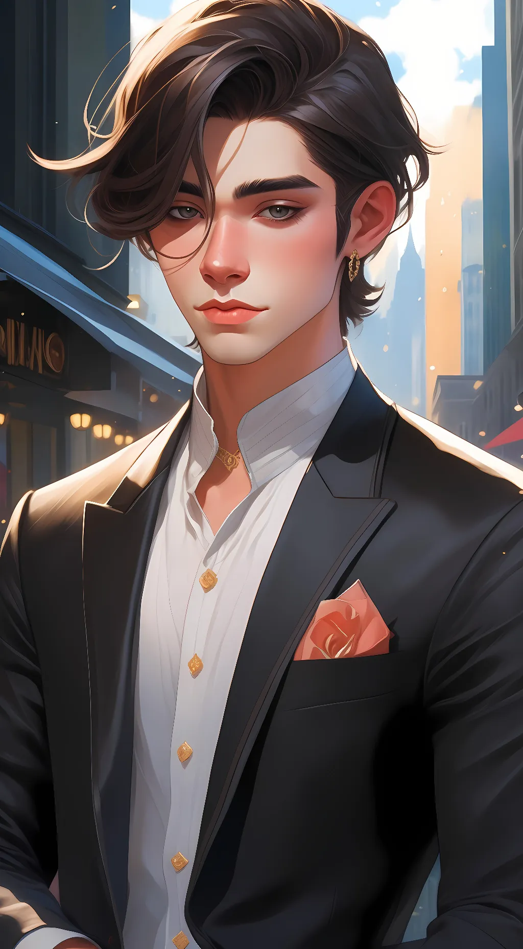 ai character: Logan  background