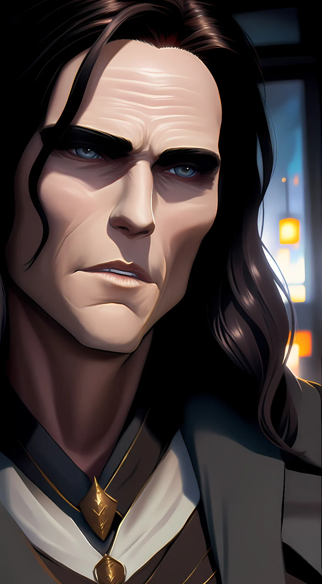 ai character: Adam Frankenstein  background