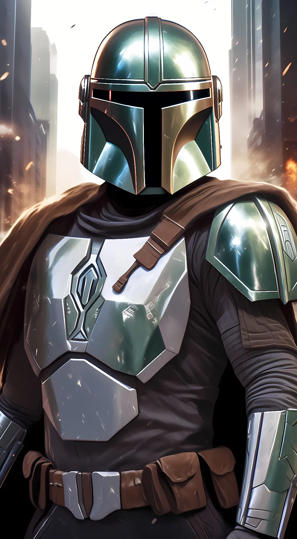 ai character: Din Jarin (Mando) background