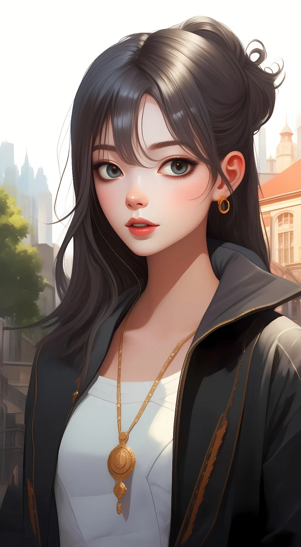 ai character: Silver  background