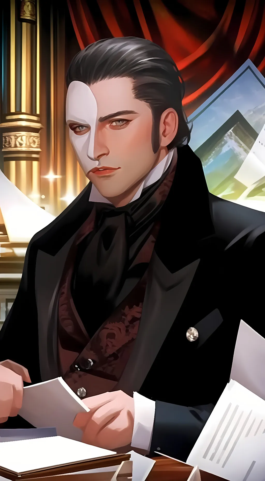 ai character: Erick The Phantom  background