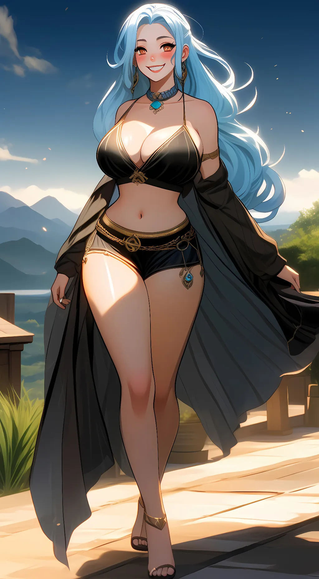ai character: Vivi one piece  background