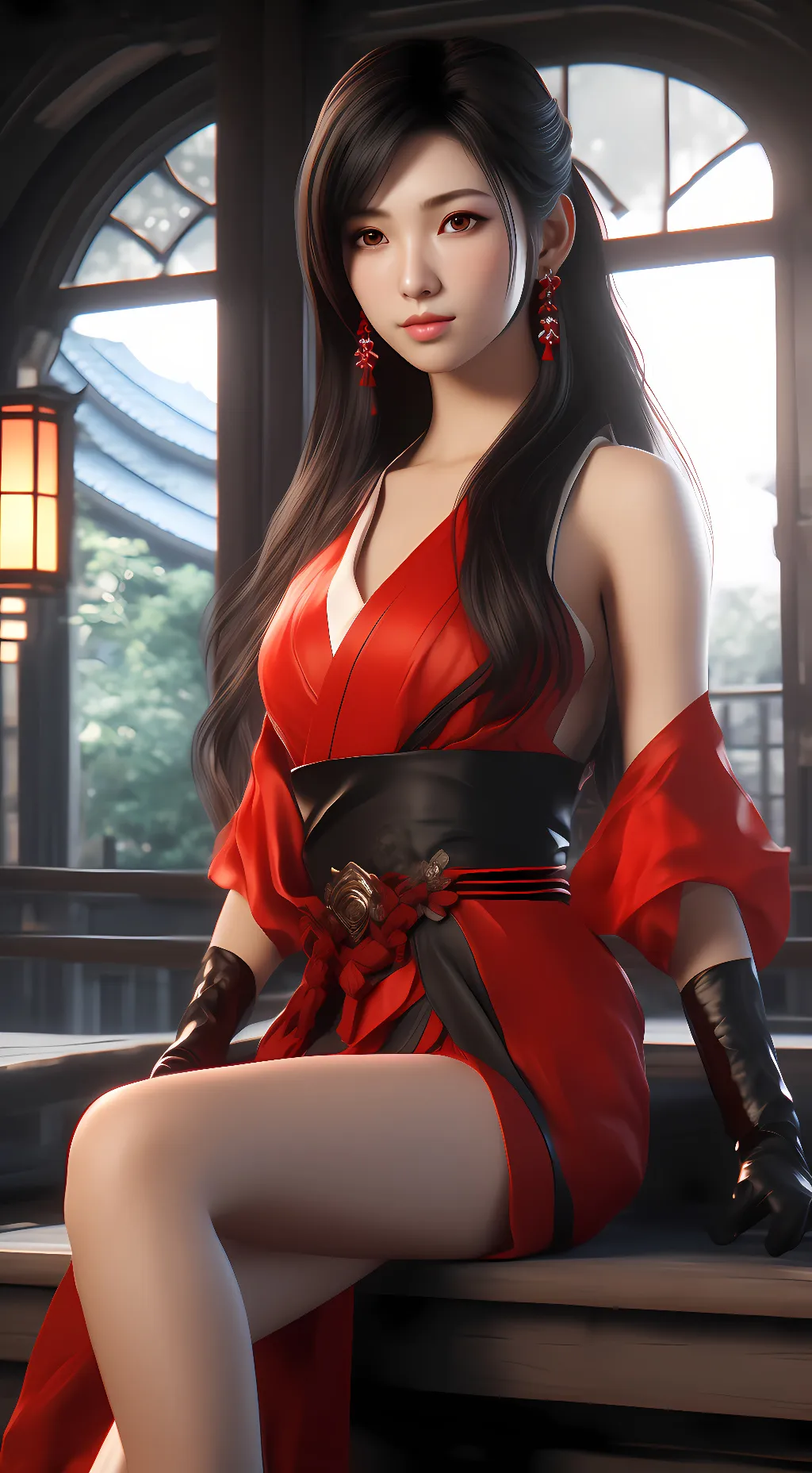 ai character: Tifa Lockhart background