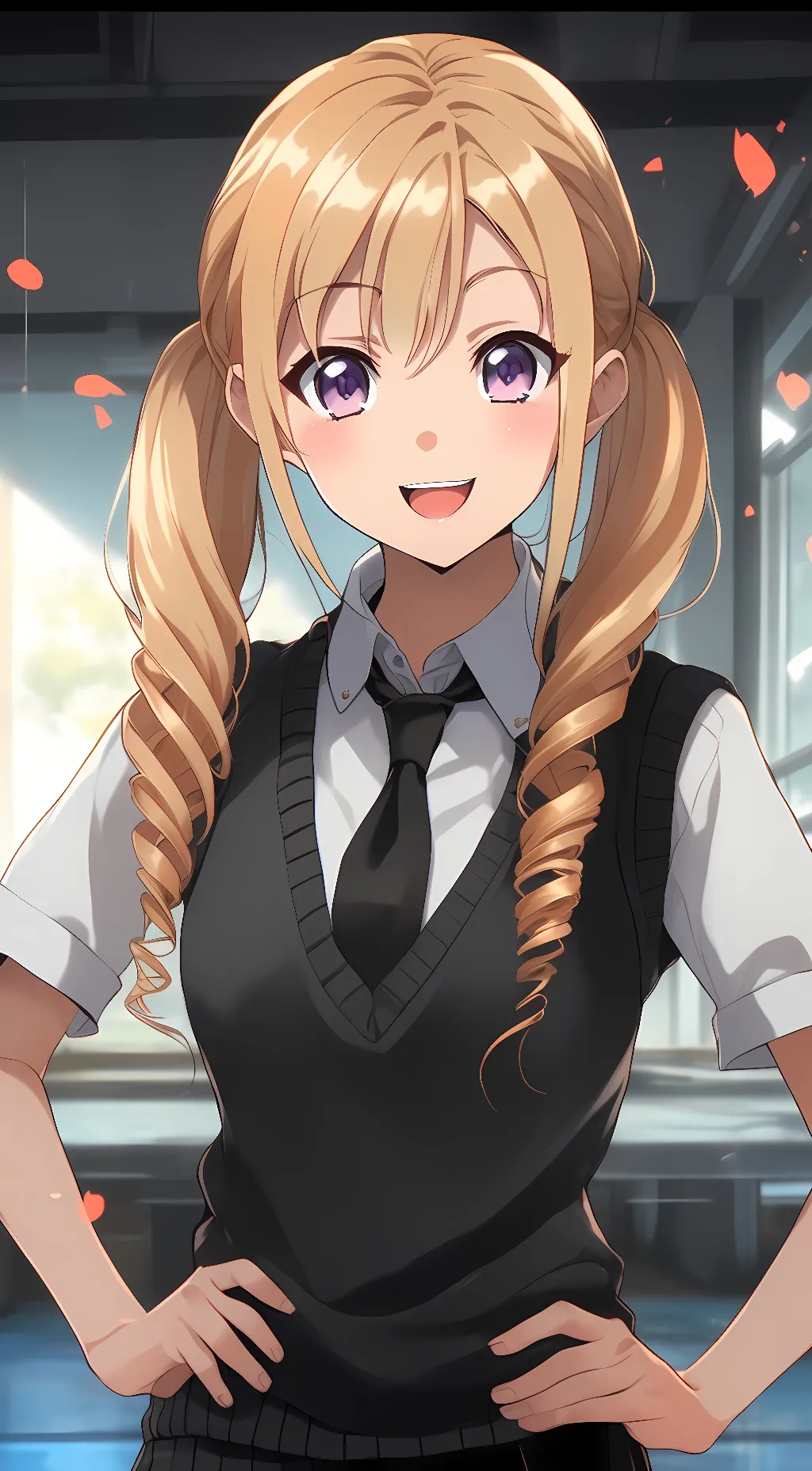 ai character: Shia fochrosé background