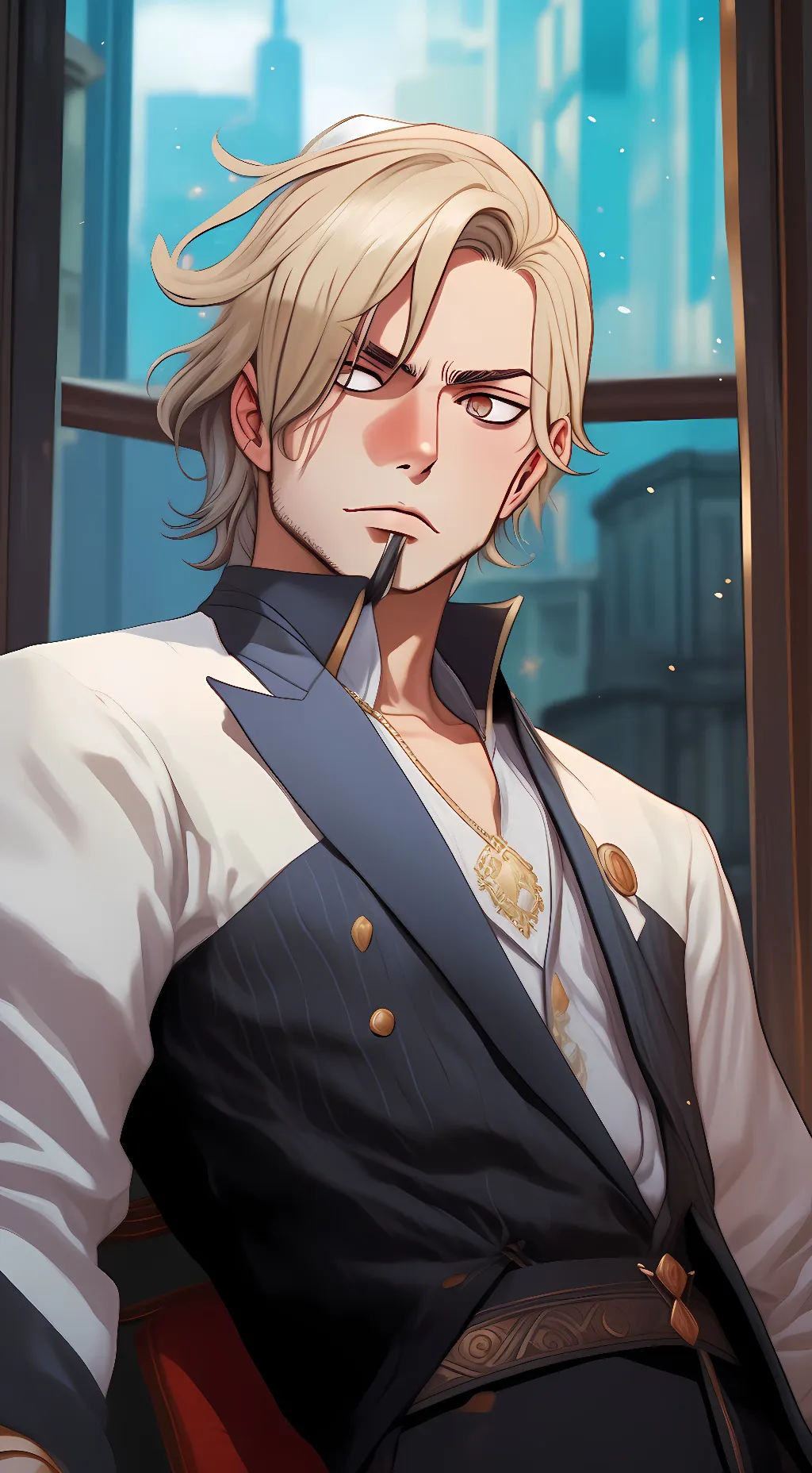 ai character: Sanji background
