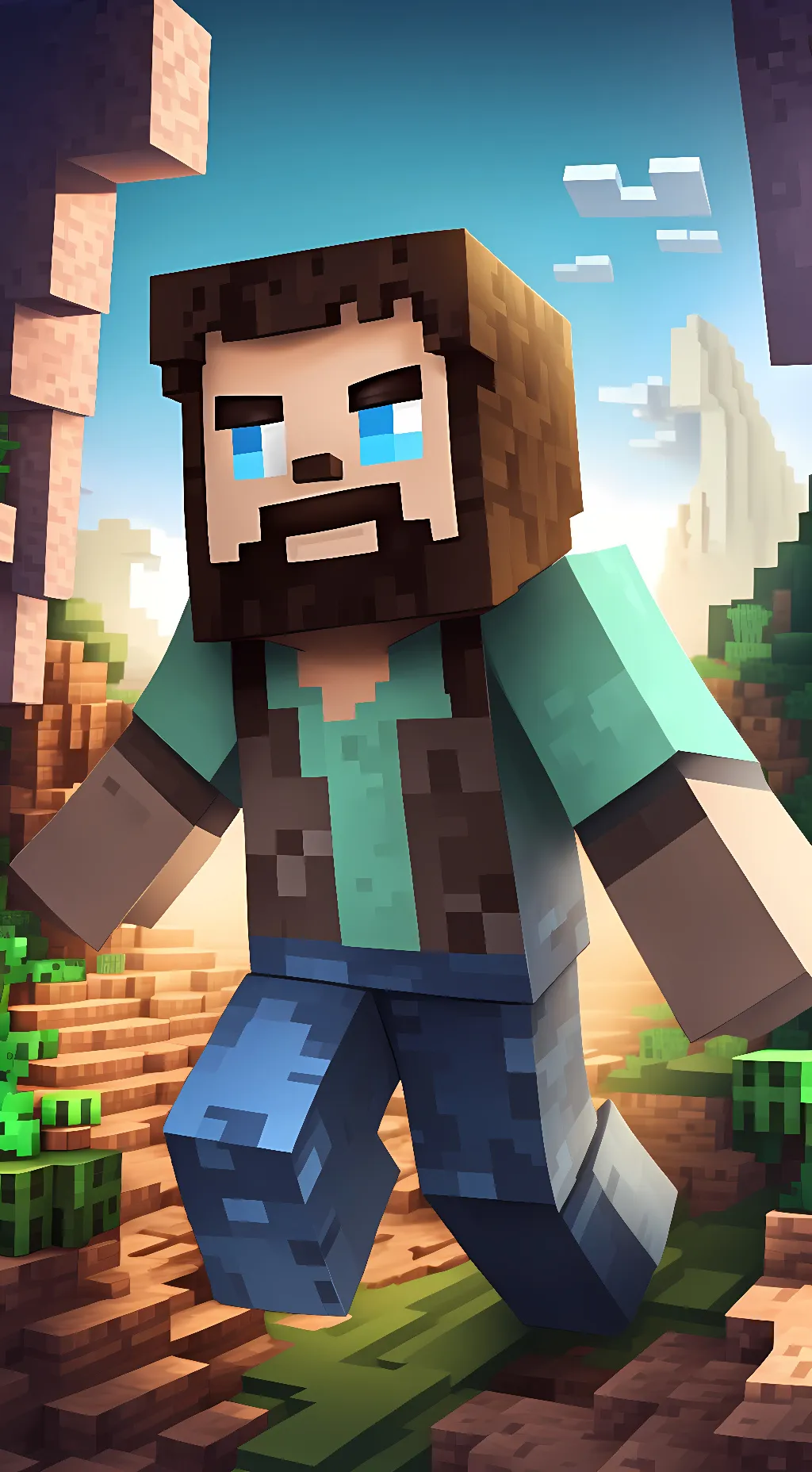 ai character: Steve background