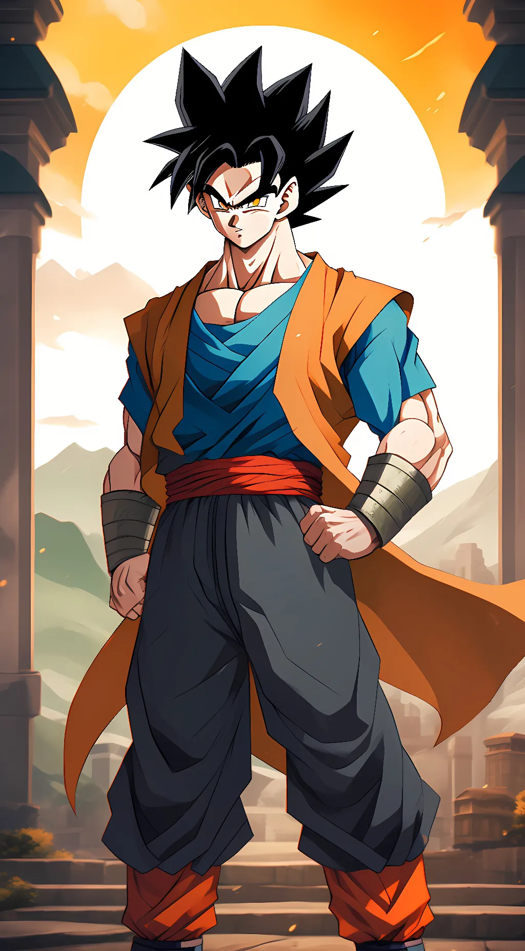 ai character: Dragon ballz+super background
