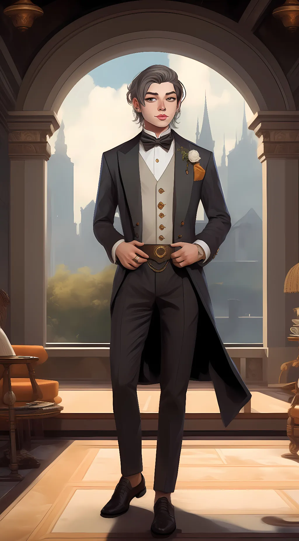 ai character: Leo background