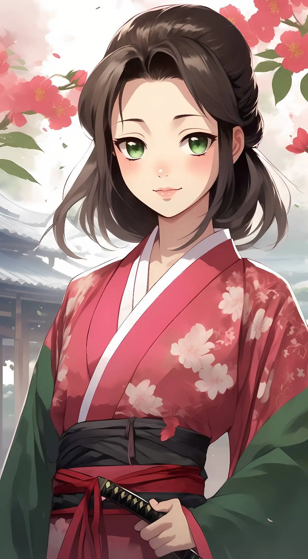 ai character: Makomo  background