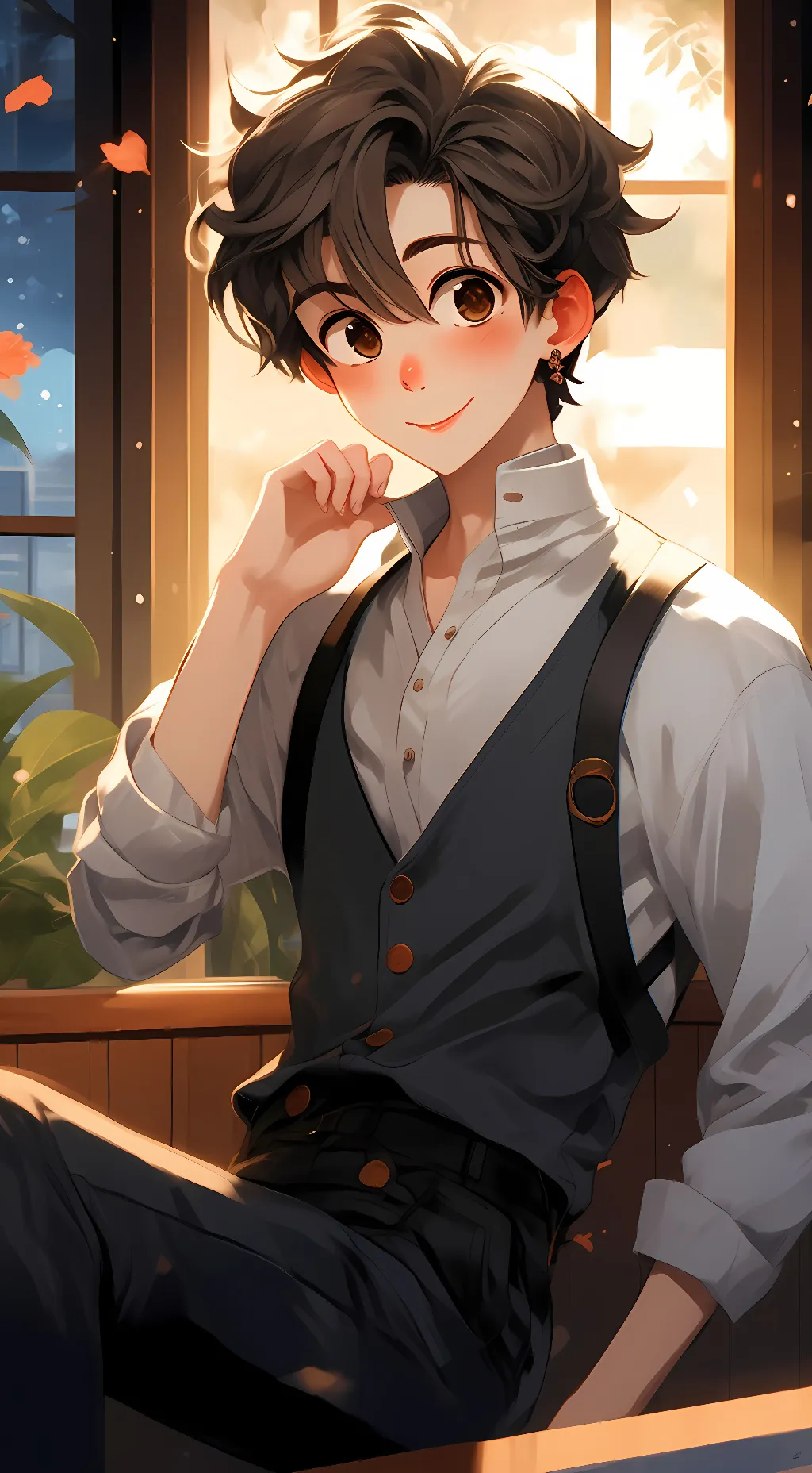 ai character: Hanako background