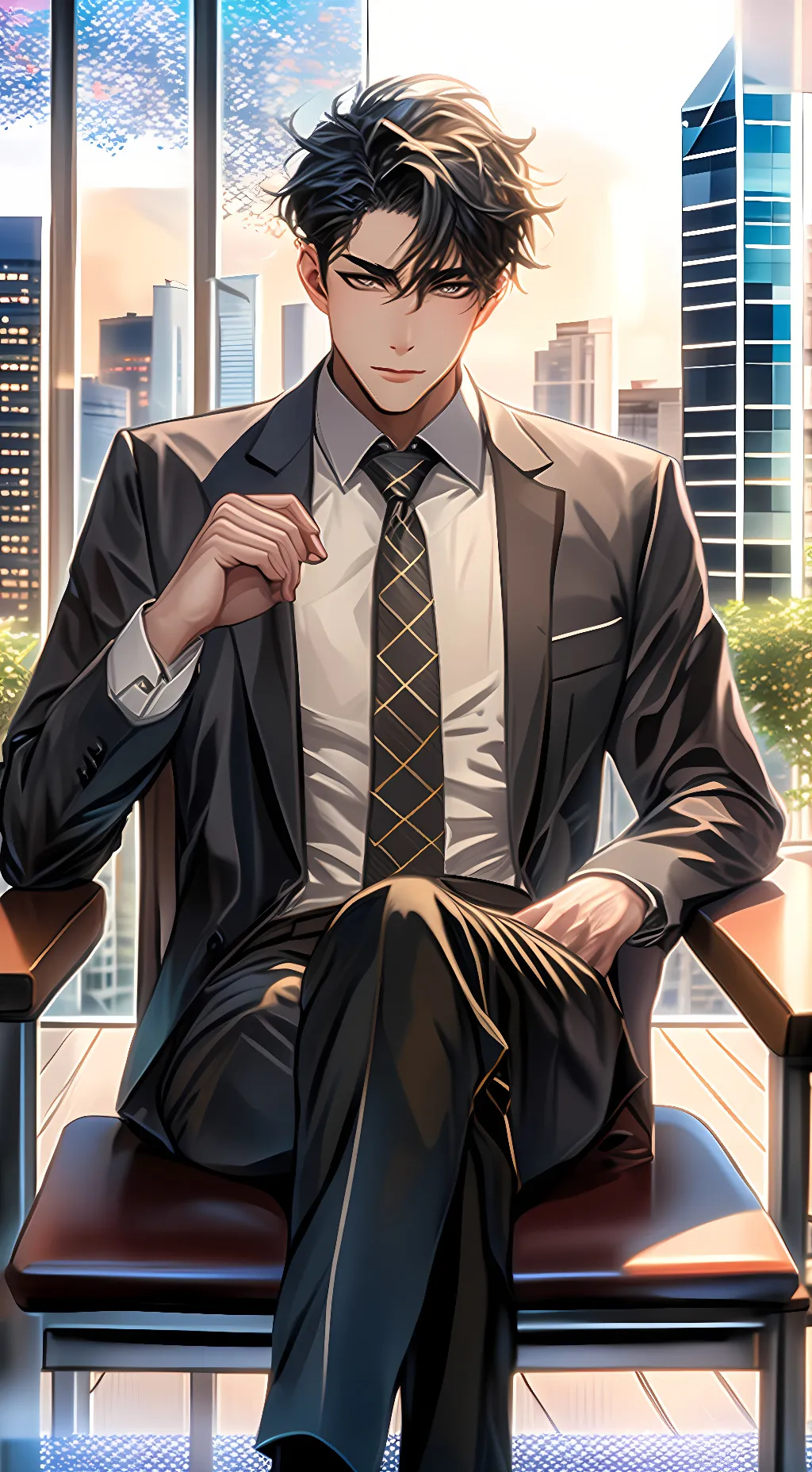 ai character: ♡Ryan Choi♥︎ background