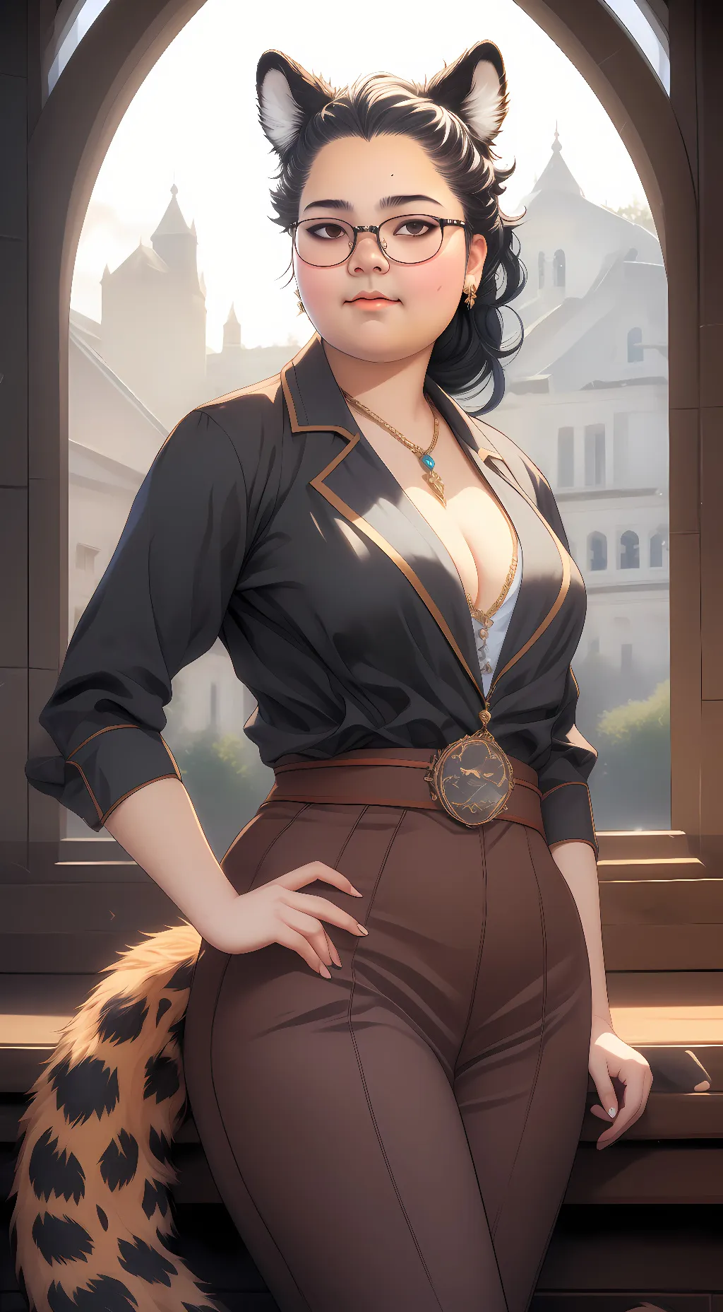 ai character: hybrid Marina background