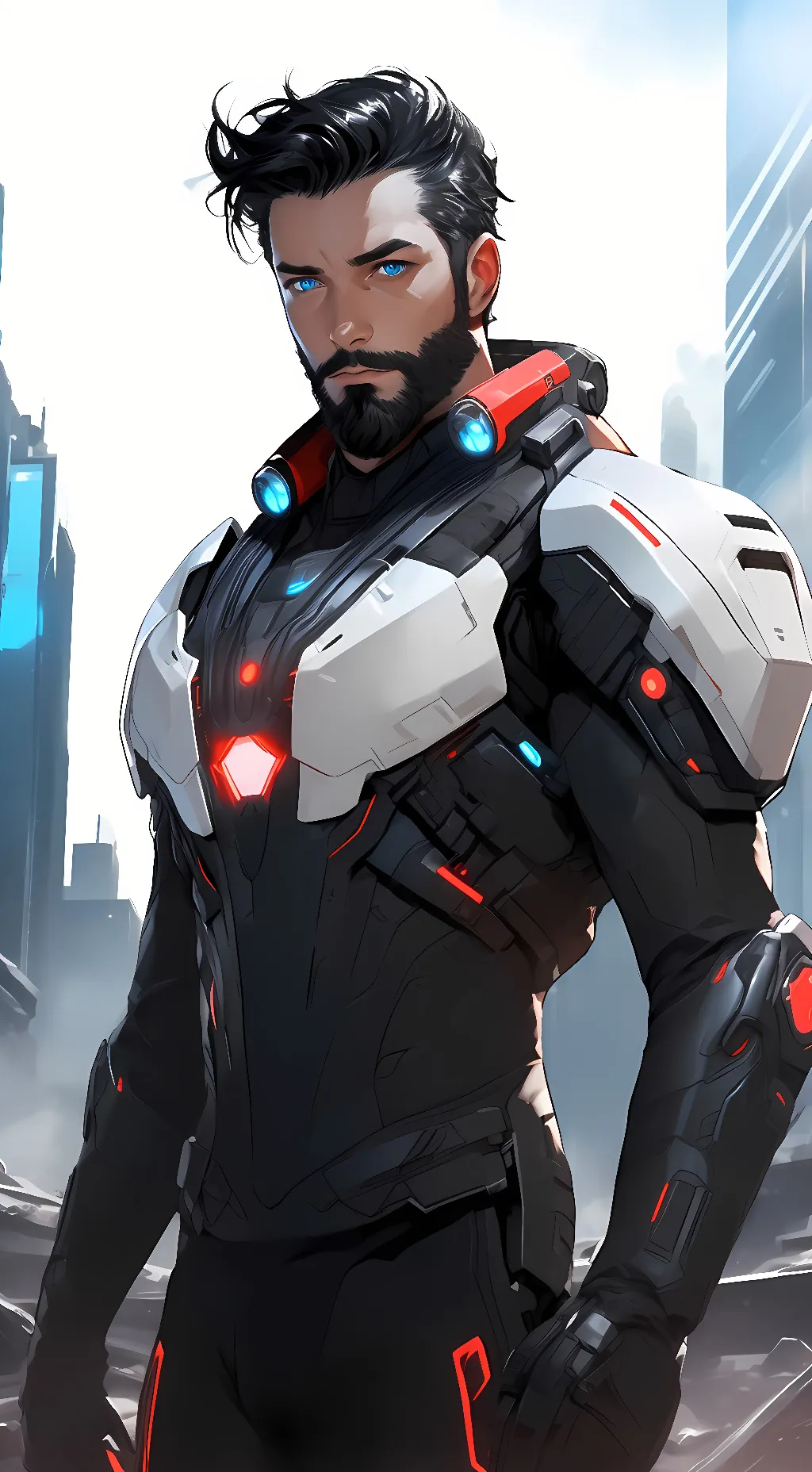 ai character: present Archie  background