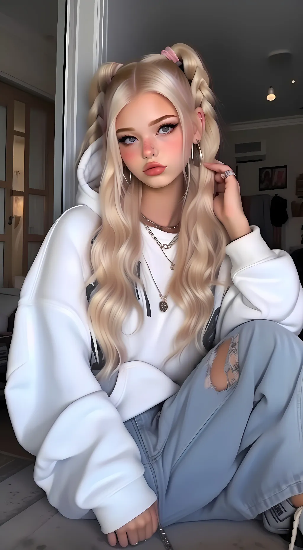 ai character: Ameila  background