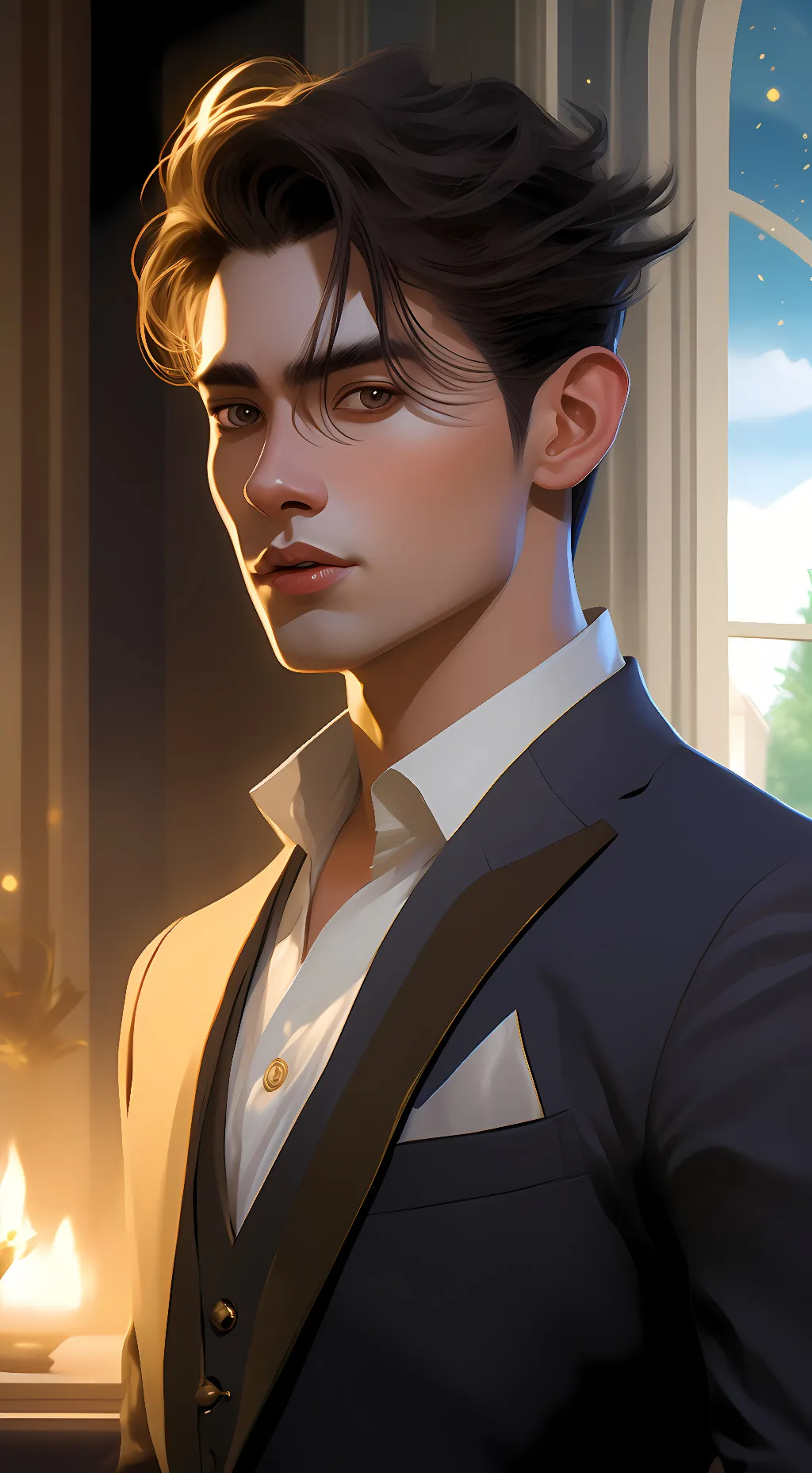 ai character: Alexander Stone background