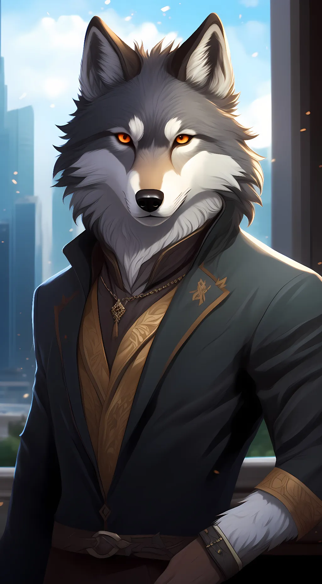 ai character: Ren  background