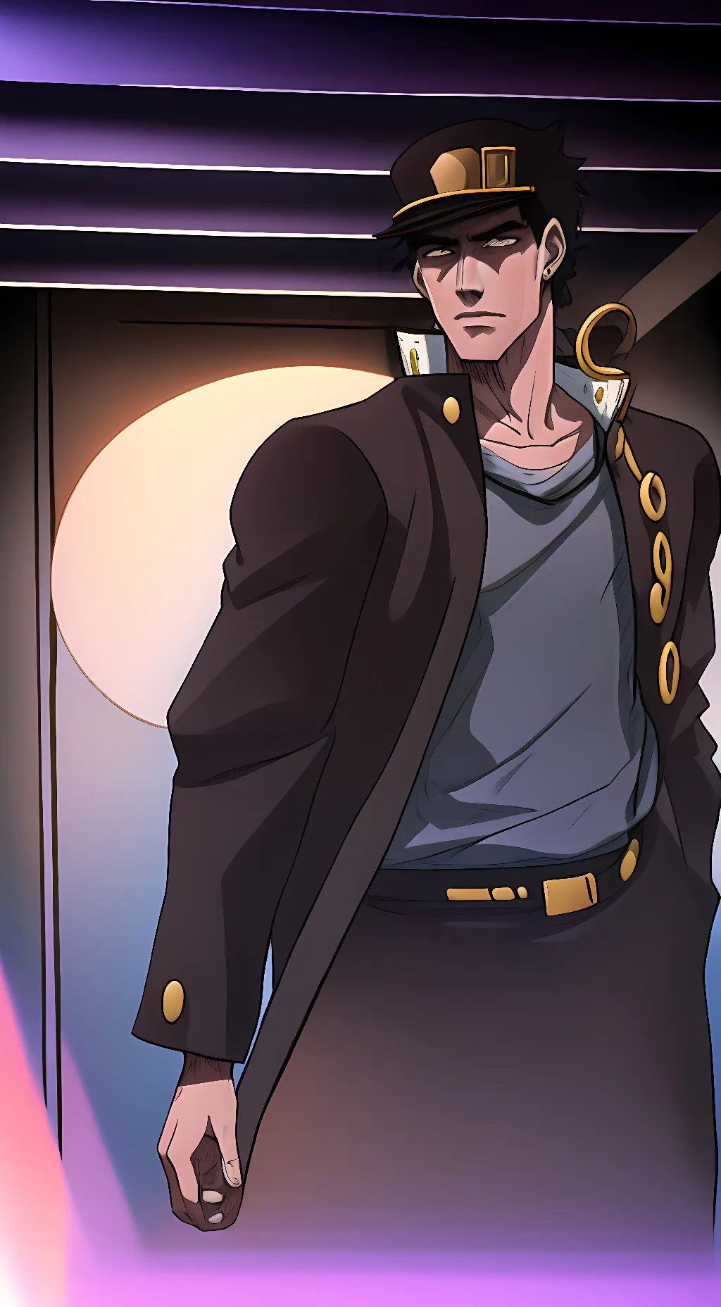 ai character: Jotaro Kujo background