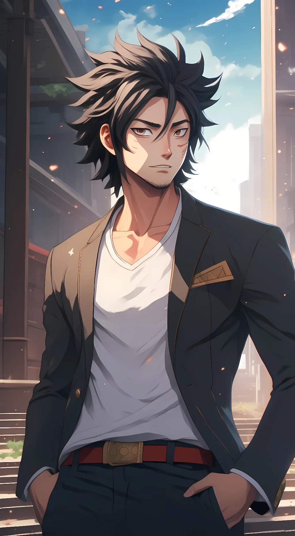 ai character: Christopher  background