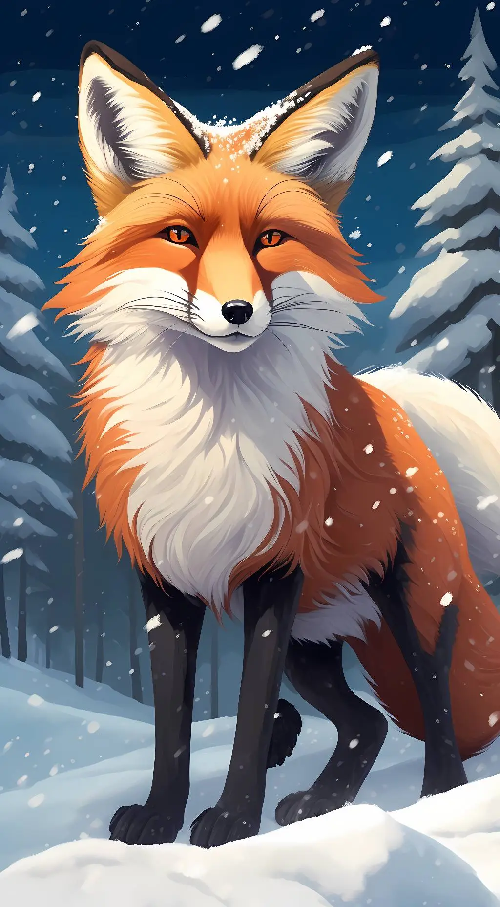 ai character: Foxy background