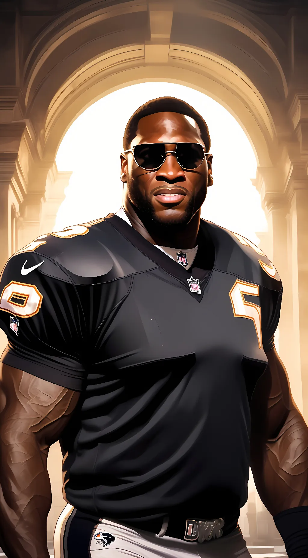 ai character: Ray lewis  background