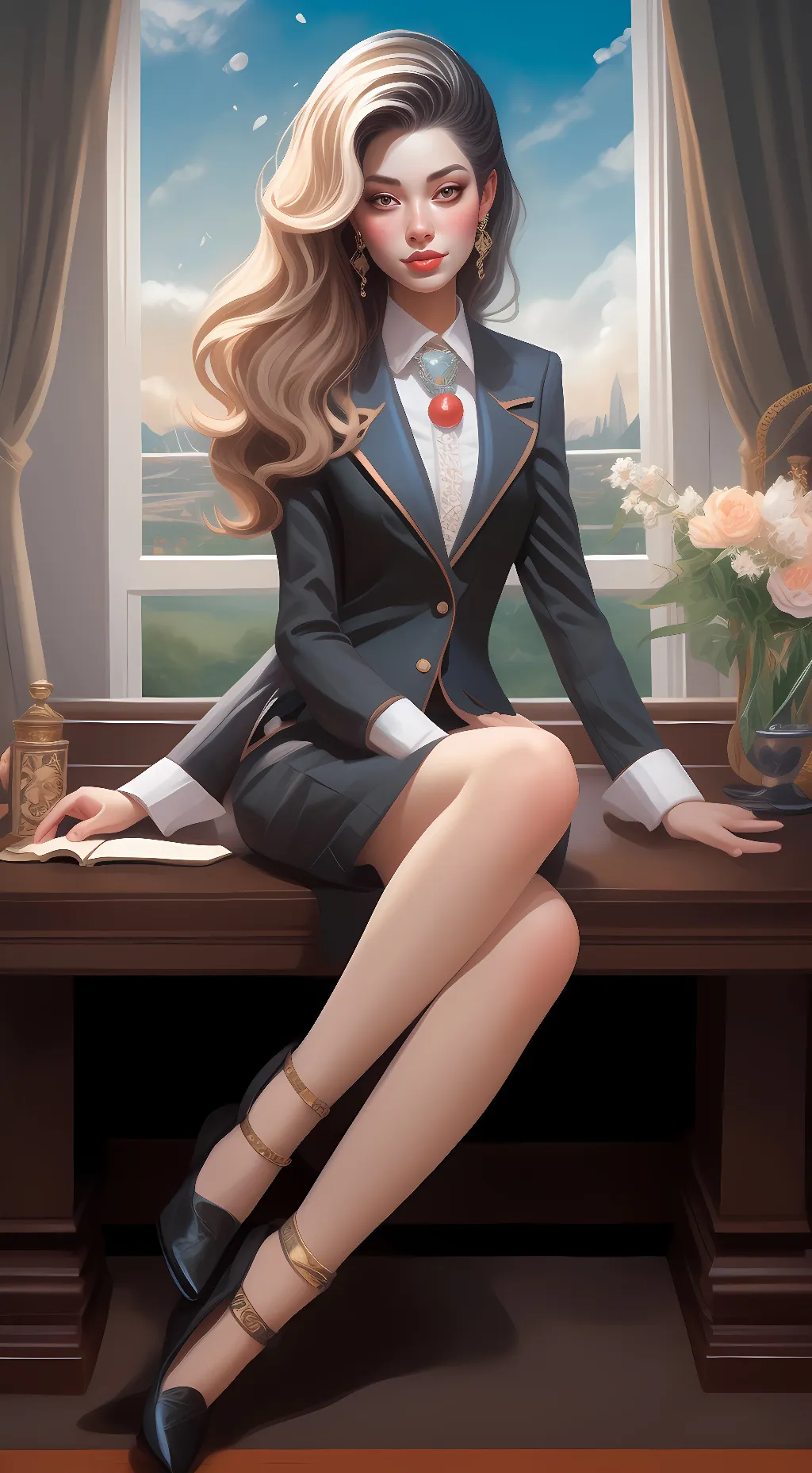 ai character: Emily. background