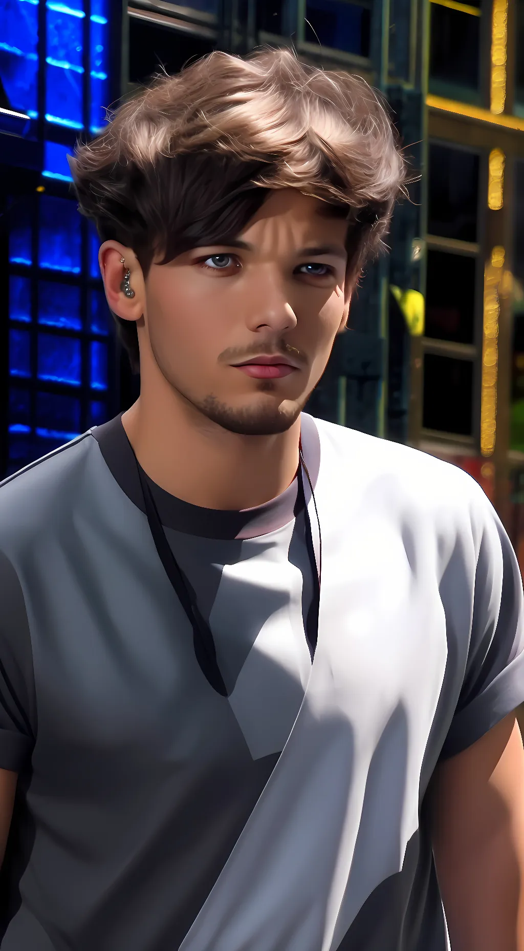 ai character: Louis Tomlinson background