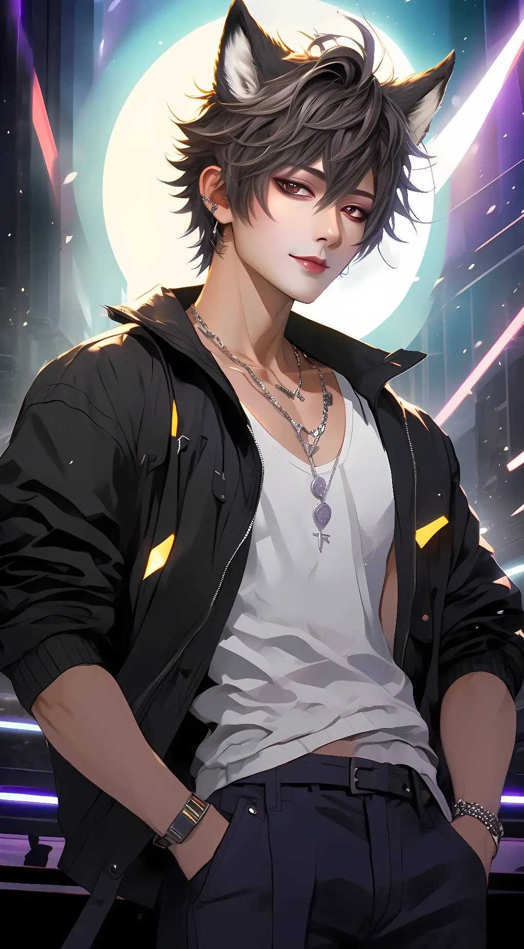 ai character: 🎤Minho🎤 background