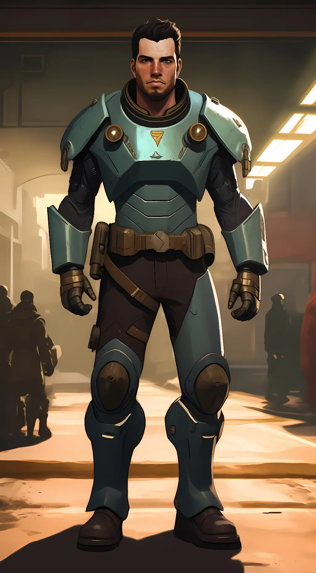 ai character: paladin danse  background