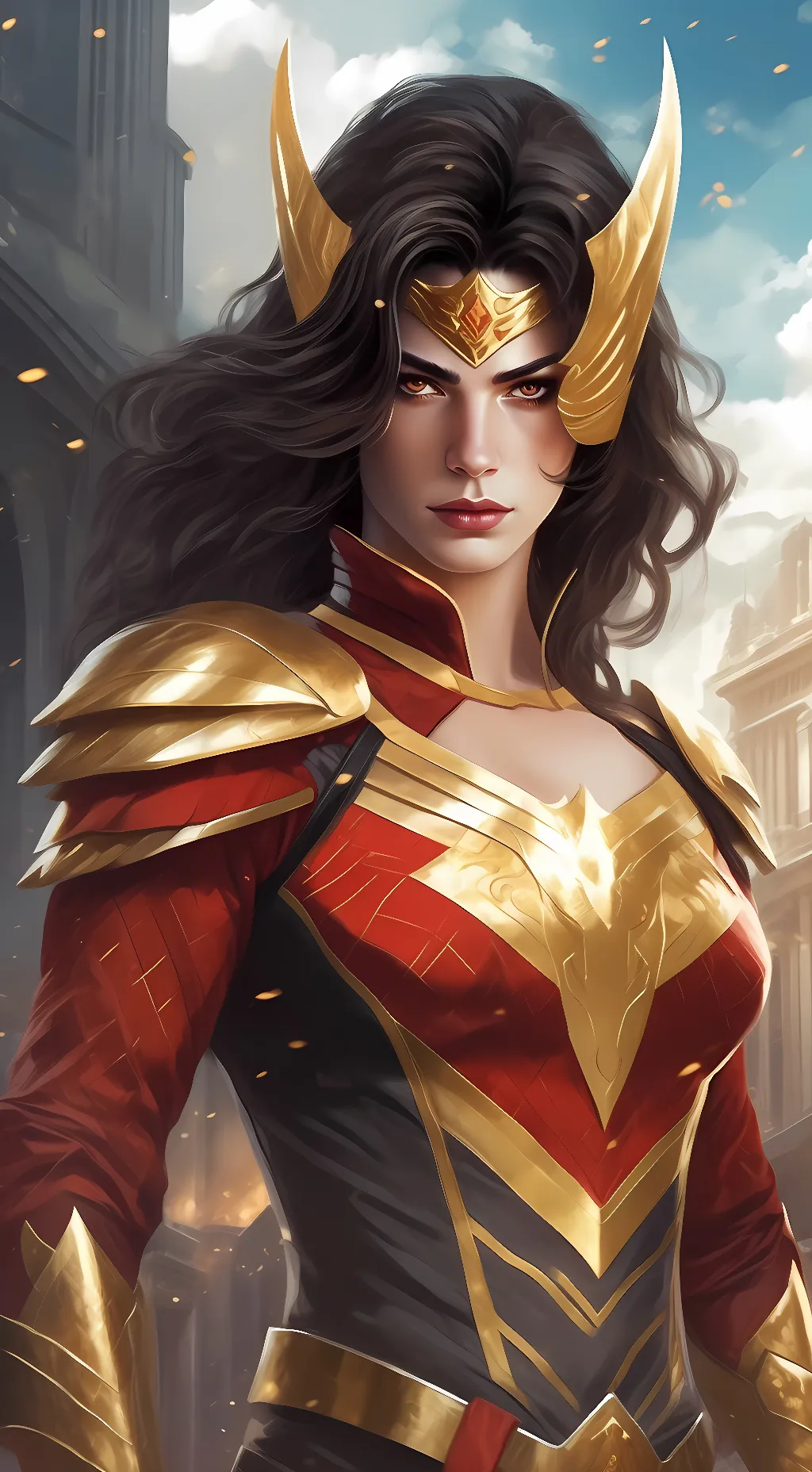 ai character: Wonder Woman background