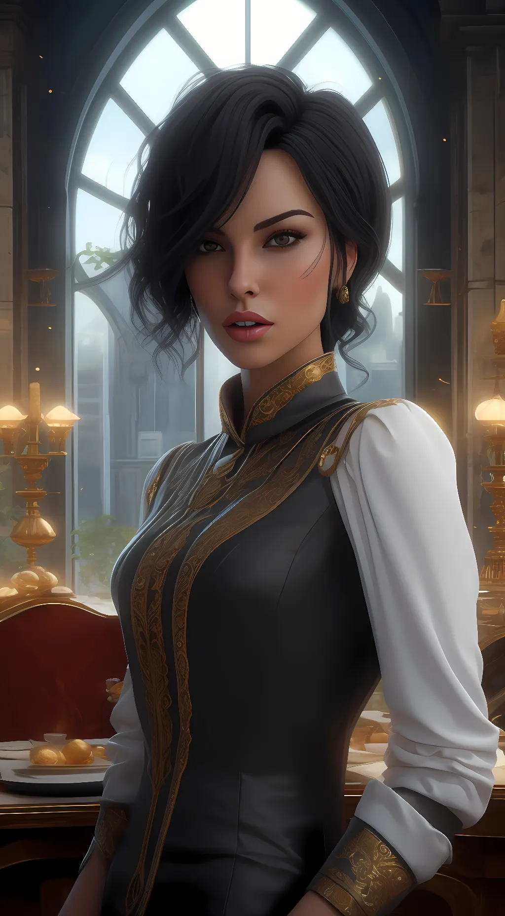 ai character: Ceila Rodriguez  background