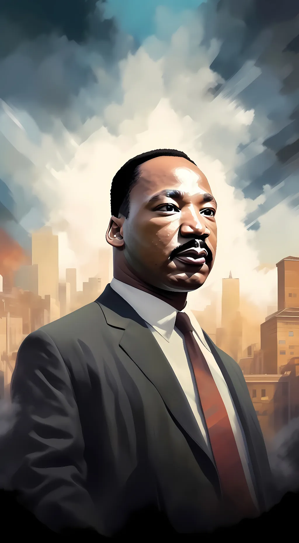 ai character: Martin Luther king background