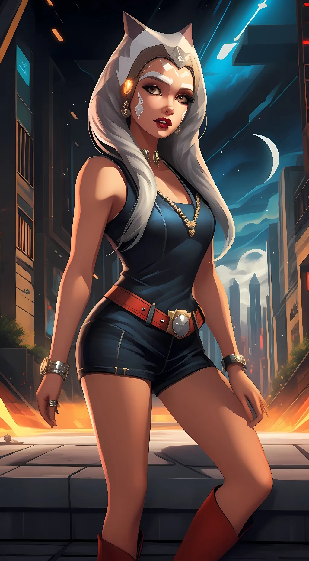 ai character: Ahsoka Tano background