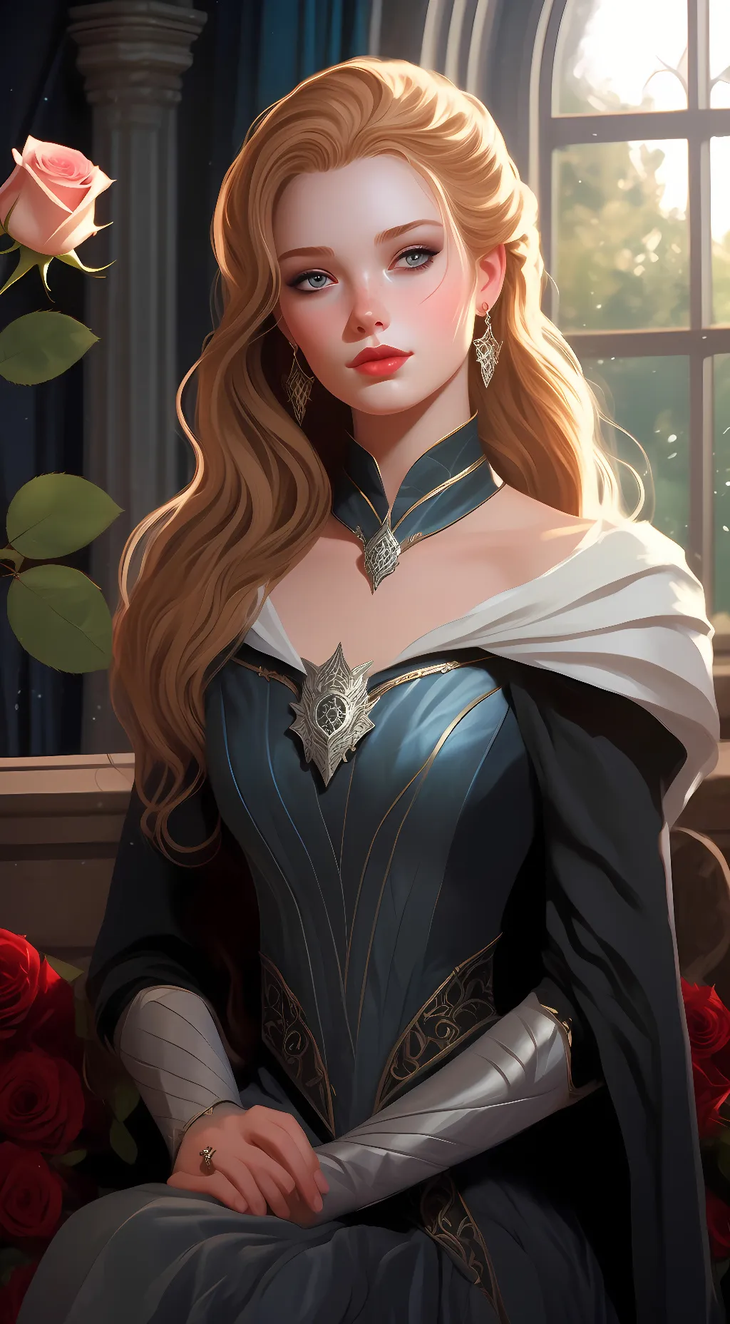 ai character: Feyre Archeron background
