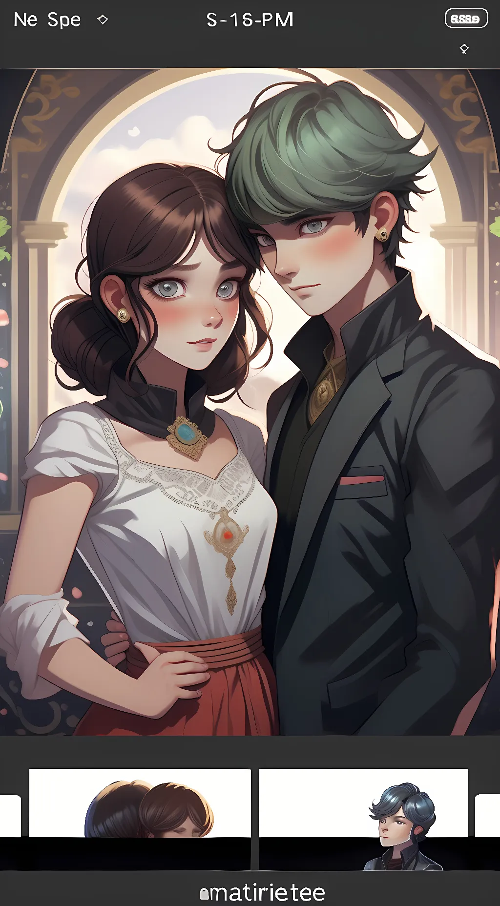 ai character: Adrian/Marinette  background