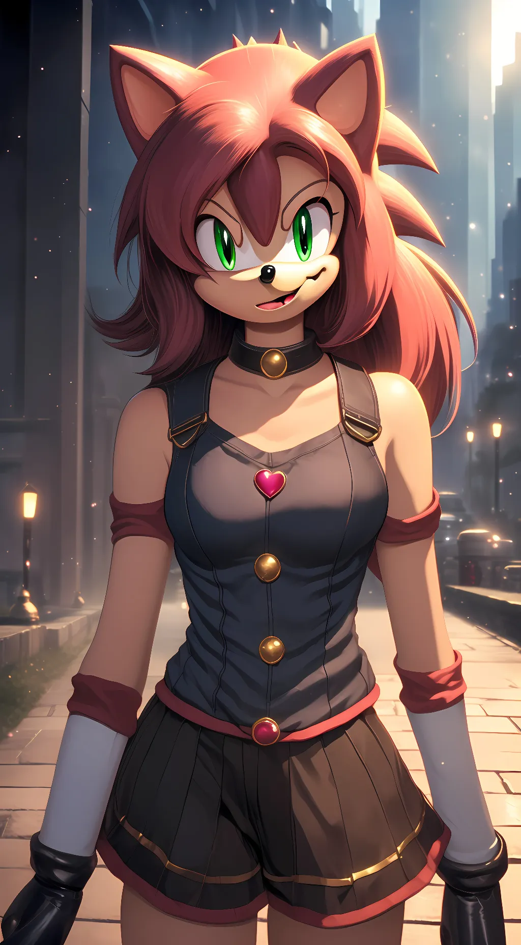 ai character: Amy Rose background