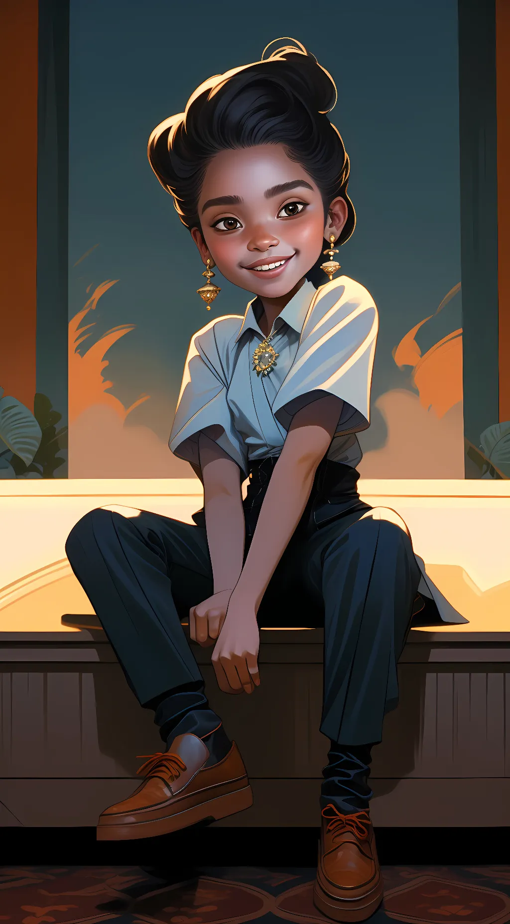 ai character: lily  background