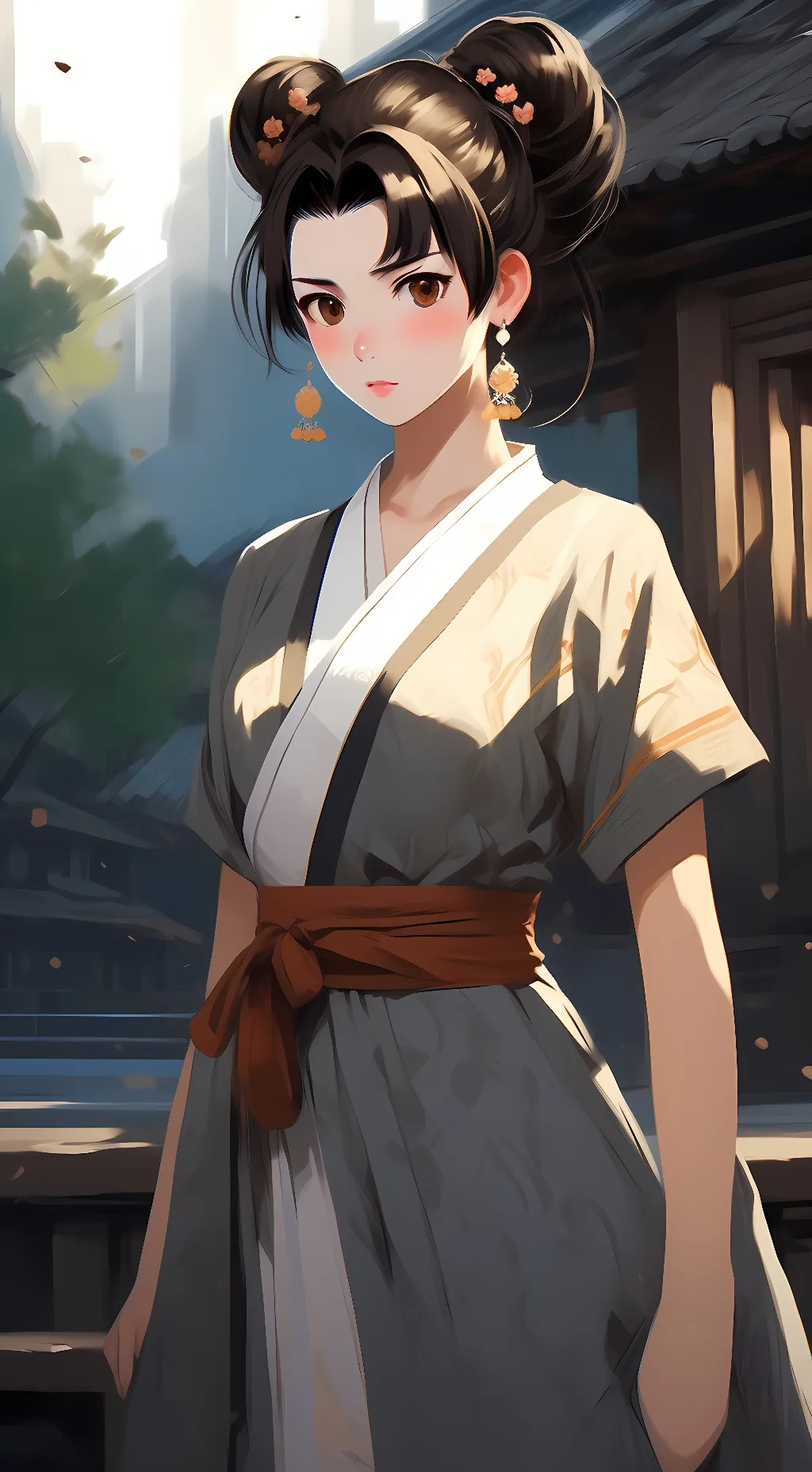 ai character: TenTen  background