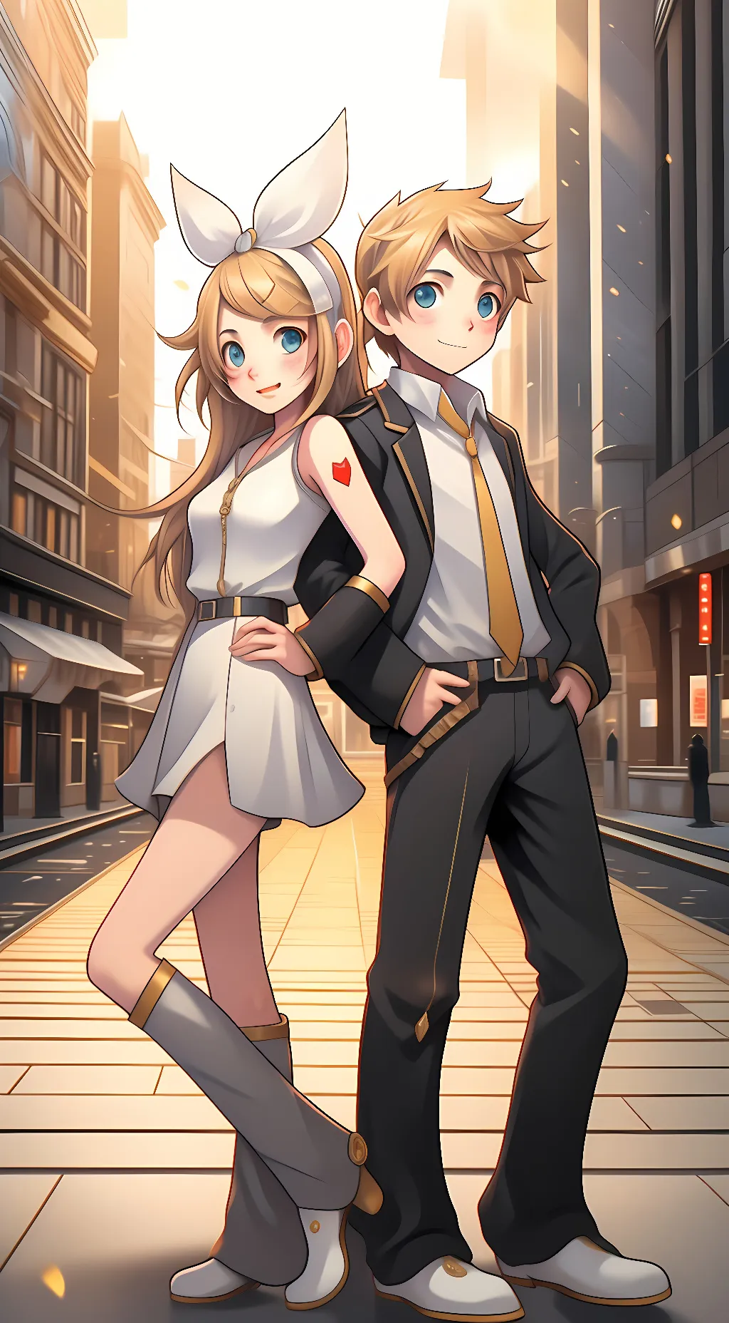 ai character: lin and ren  background