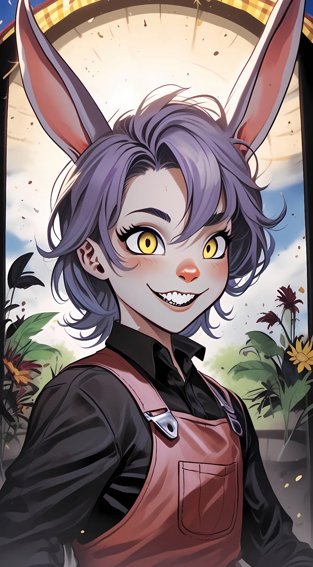 ai character: Jax 🐰🐇 background