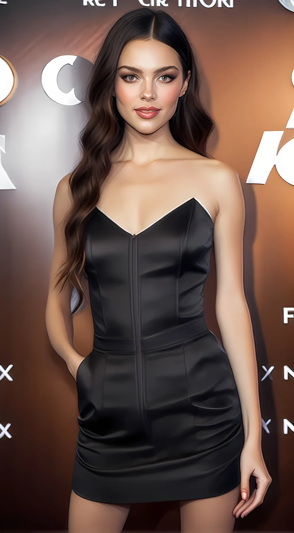 ai character: olivia rodrigo background