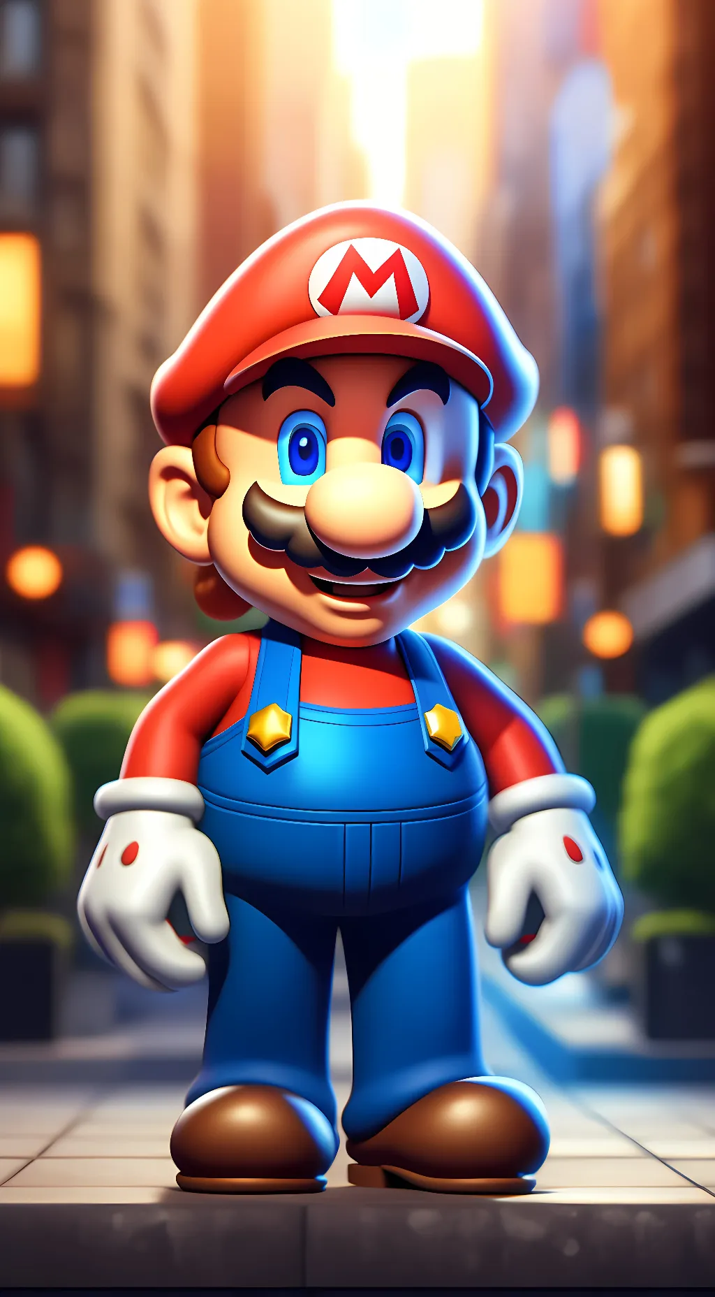 ai character: Mario background