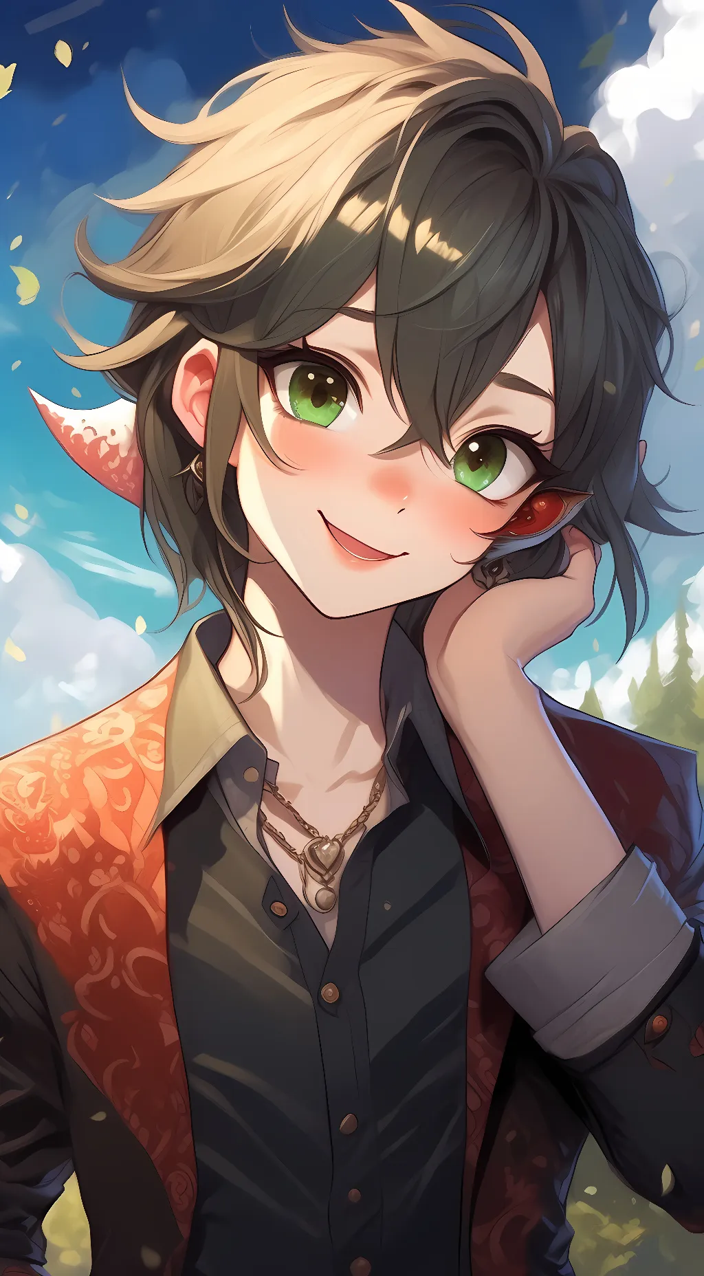 ai character: loin background