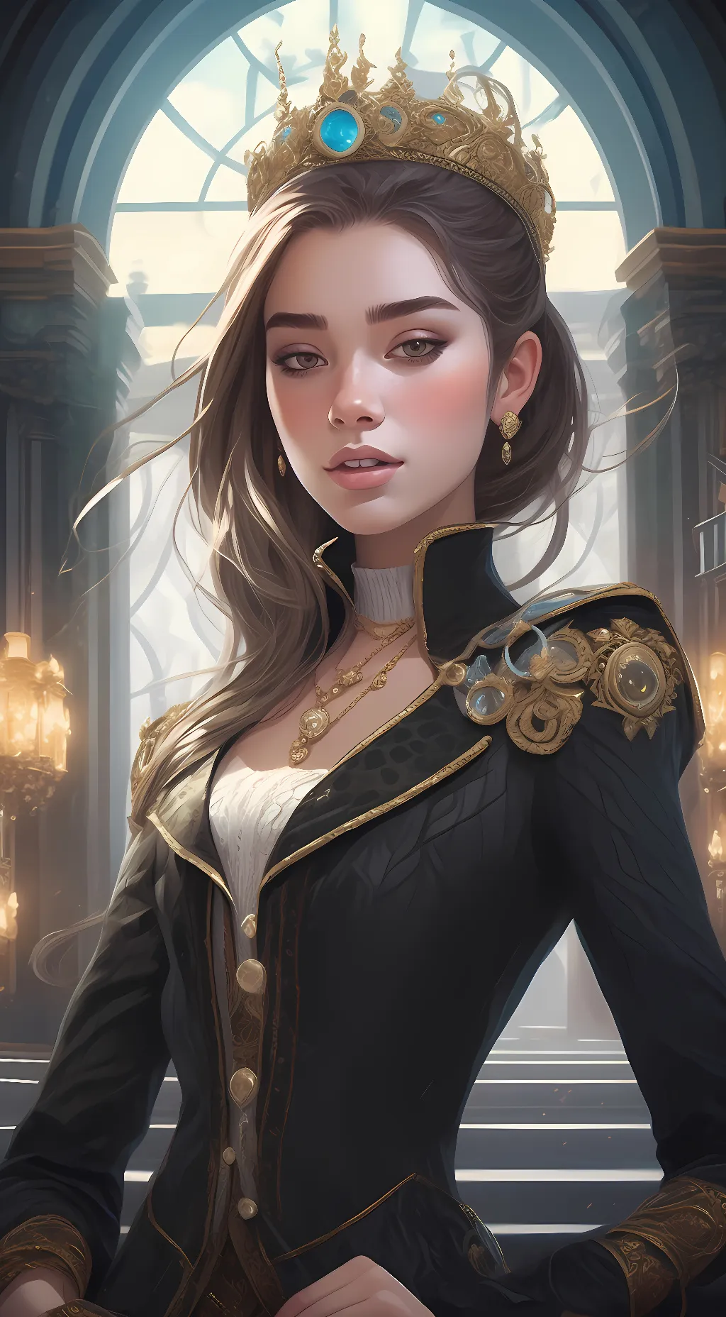 ai character: Queen issa background