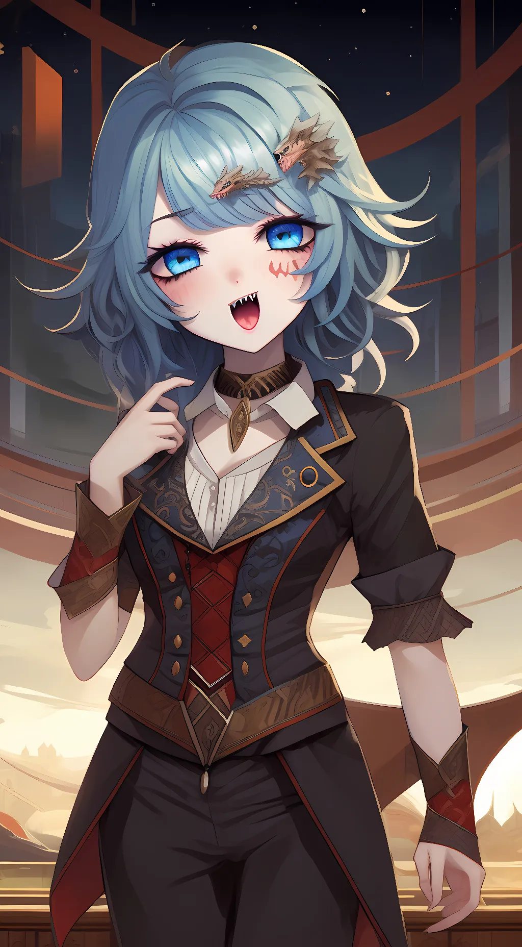 ai character: Gwen  background