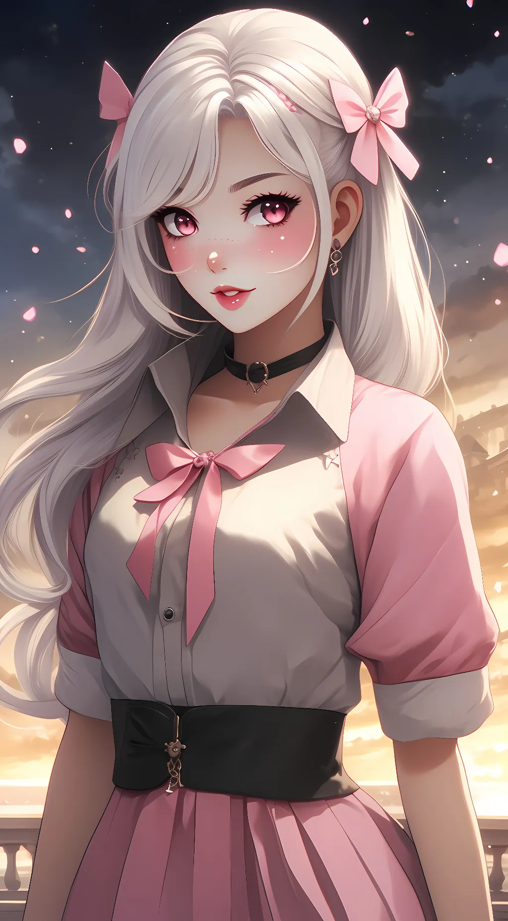 ai character: Pink Polly background