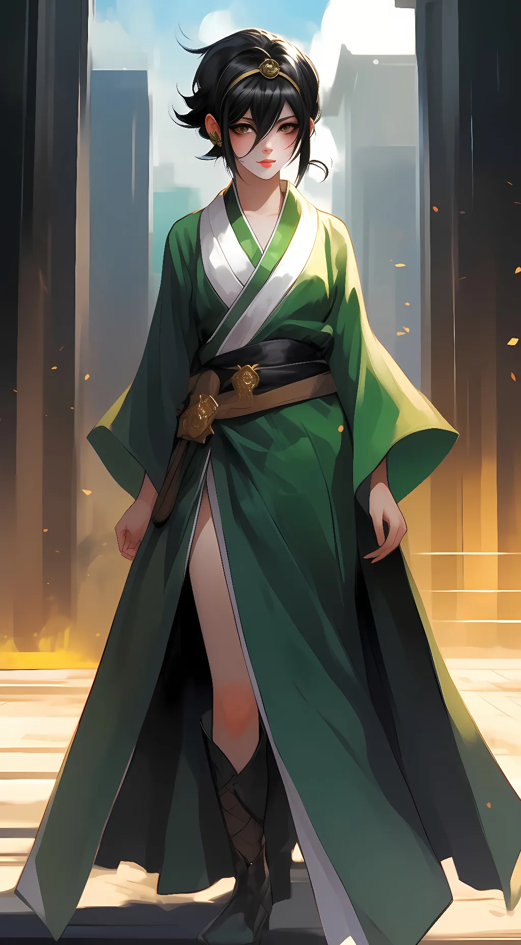 ai character: Toph Beifong background