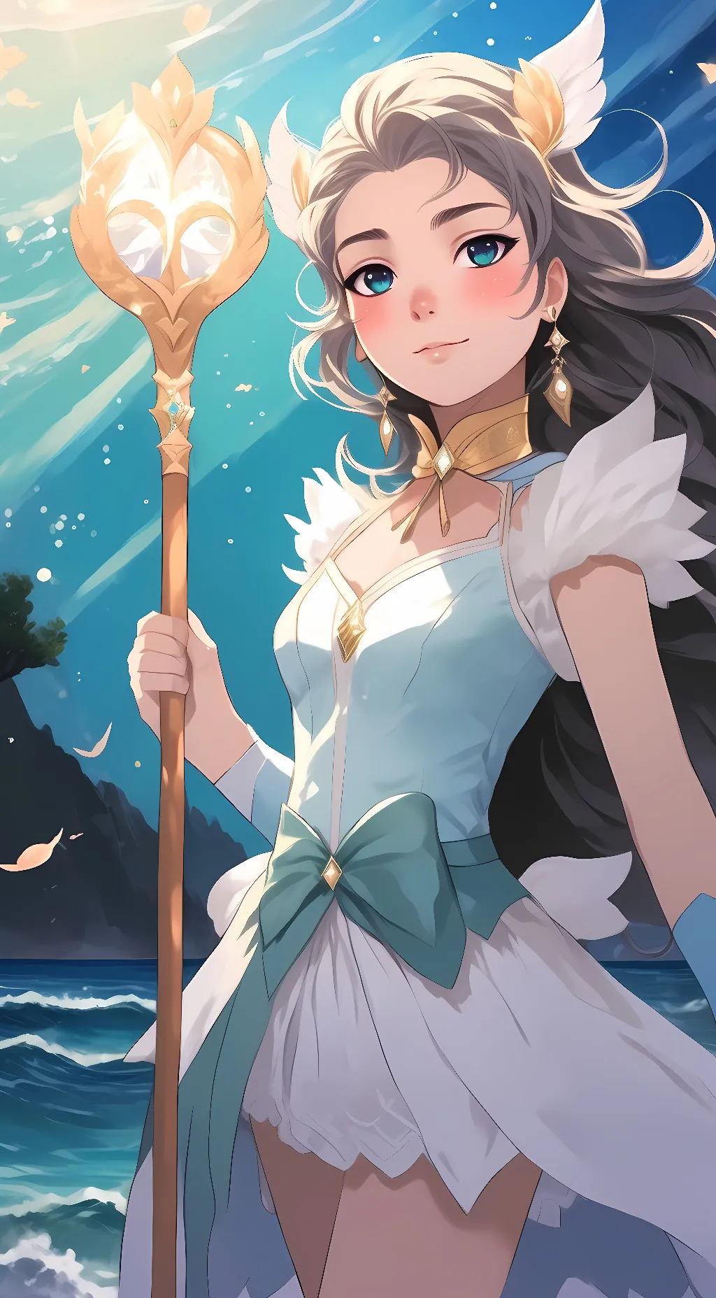 ai character: Magical serina background